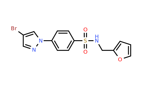 CAS 1199773-46-0 | 4-(4-Bromo-1H-pyrazol-1-yl)-N-(furan-2-ylmethyl)benzenesulfonamide