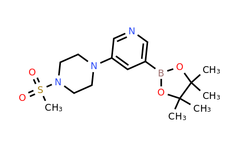 CAS 1201644-34-9 | 1-(Methylsulfonyl)-4-(5-(4,4,5,5-tetramethyl-1,3,2-dioxaborolan-2-YL)pyridin-3-YL)piperazine