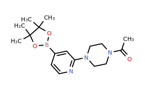 CAS 1201644-37-2 | 1-(4-(4-(4,4,5,5-Tetramethyl-1,3,2-dioxaborolan-2-YL)pyridin-2-YL)piperazin-1-YL)ethanone