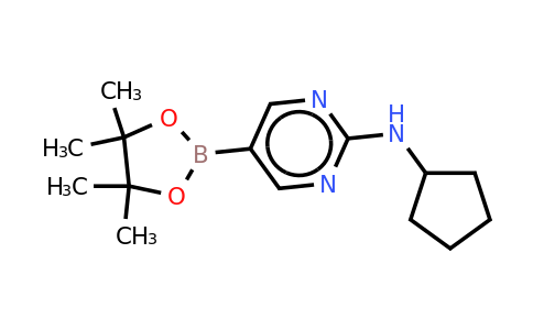 CAS 1202805-22-8 | N-cyclopentyl-5-(4,4,5,5-tetramethyl-1,3,2-dioxaborolan-2-YL)pyrimidin-2-amine