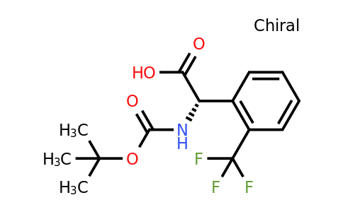 CAS 1203454-45-8 | (2S)-2-[(Tert-butoxy)carbonylamino]-2-[2-(trifluoromethyl)phenyl]acetic acid