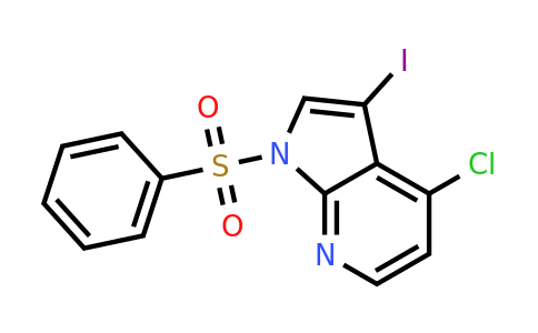 CAS 1203566-61-3 | 1-Benzenesulfonyl-4-chloro-3-iodo-7-azaindole