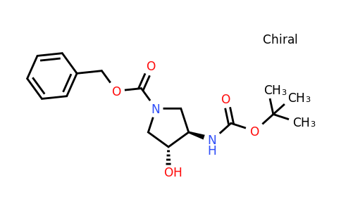 CAS 1203566-76-0 | (3R,4R)-3-tert-Butoxycarbonylamino-4-hydroxy-pyrrolidine-1-carboxylic acid benzyl ester