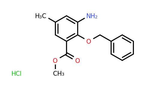 CAS 1203898-32-1 | Methyl 3-amino-2-(benzyloxy)-5-methylbenzoate hydrochloride