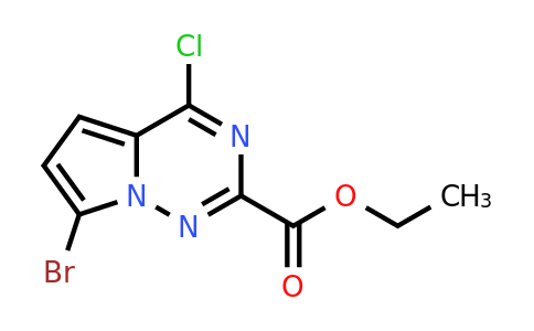 CAS 1204246-93-4 | ethyl 7-bromo-4-chloropyrrolo[2,1-f][1,2,4]triazine-2-carboxylate