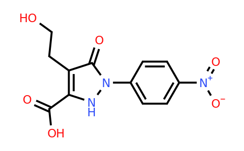 CAS 1204296-97-8 | 4-(2-Hydroxyethyl)-1-(4-nitrophenyl)-5-oxo-2,5-dihydro-1H-pyrazole-3-carboxylic acid