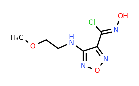 (Z)-N-hydroxy-4-[(2-methoxyethyl)amino]-1,2,5-oxadiazole-3-carbonimidoyl chloride