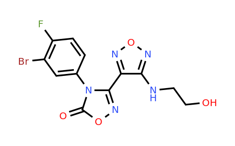 CAS 1204669-64-6 | 4-(3-bromo-4-fluorophenyl)-3-{4-[(2-hydroxyethyl)amino]-1,2,5-oxadiazol-3-yl}-4,5-dihydro-1,2,4-oxadiazol-5-one