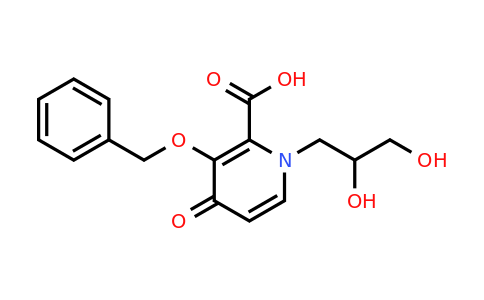 CAS 1206102-06-8 | 3-(Benzyloxy)-1-(2,3-dihydroxypropyl)-4-oxo-1,4-dihydropyridine-2-carboxylic acid