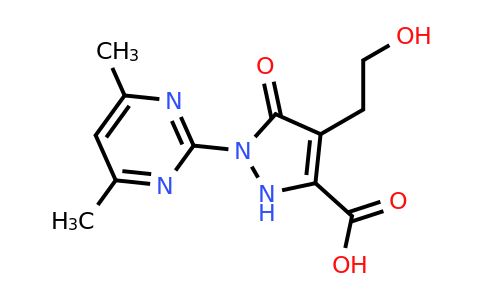 CAS 1206153-61-8 | 1-(4,6-Dimethylpyrimidin-2-yl)-4-(2-hydroxyethyl)-5-oxo-2,5-dihydro-1H-pyrazole-3-carboxylic acid