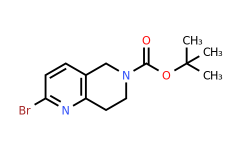 CAS 1206247-74-6 | Tert-butyl 2-bromo-5,6,7,8-tetrahydro-1,6-naphthyridine-6-carboxylate