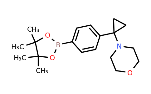 4-[1-[4-(4,4,5,5-Tetramethyl-1,3,2-dioxaborolan-2-YL)phenyl]cyclopropyl]-morpholine