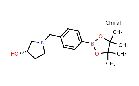 CAS 1206641-40-8 | 3-pyrrolidinol, 1-[[4-(4,4,5,5-tetramethyl-1,3,2-dioxaborolan-2-yl)phenyl]methyl]-, (3s)-
