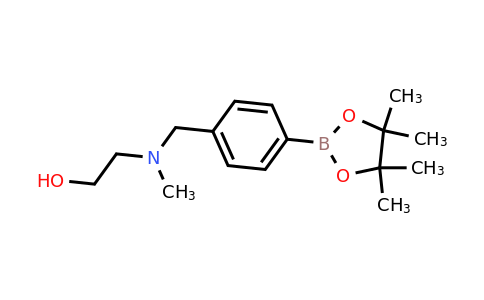 CAS 1206641-45-3 | 2-(Methyl(4-(4,4,5,5-tetramethyl-1,3,2-dioxaborolan-2-yl)benzyl)amino)ethanol