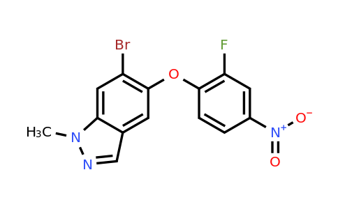 CAS 1206800-24-9 | 6-bromo-5-(2-fluoro-4-nitrophenoxy)-1-methyl-1H-indazole