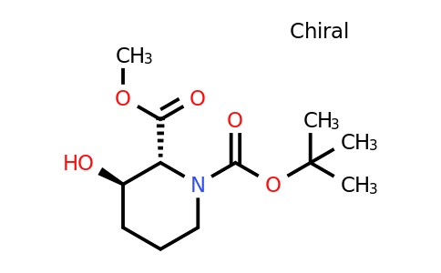 CAS 1207962-79-5 | 1-tert-butyl 2-methyl (2R,3R)-3-hydroxypiperidine-1,2-dicarboxylate