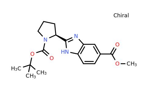 CAS 1208009-89-5 | (S)-Methyl 2-(1-(tert-butoxycarbonyl)pyrrolidin-2-yl)-1H-benzo[d]imidazole-5-carboxylate