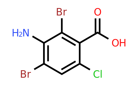 CAS 1208076-16-7 | 3-Amino-2,4-dibromo-6-chlorobenzoic acid