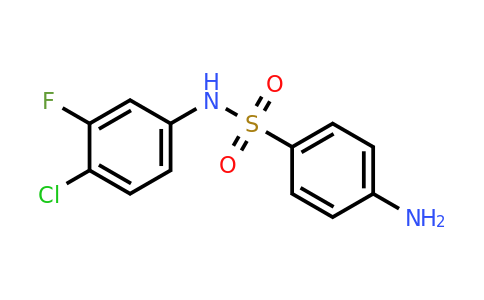 CAS 1208076-45-2 | 4-Amino-N-(4-chloro-3-fluorophenyl)benzenesulfonamide