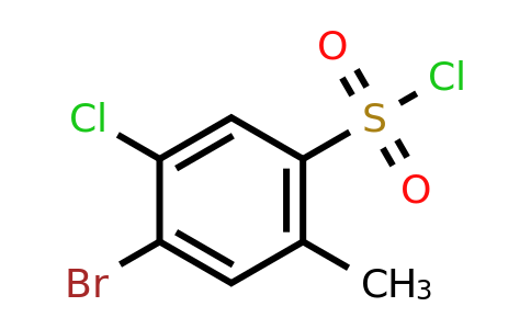 CAS 1208076-84-9 | 4-Bromo-5-chloro-2-methylbenzene-1-sulfonyl chloride