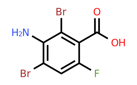 CAS 1208076-94-1 | 3-Amino-2,4-dibromo-6-fluorobenzoic acid
