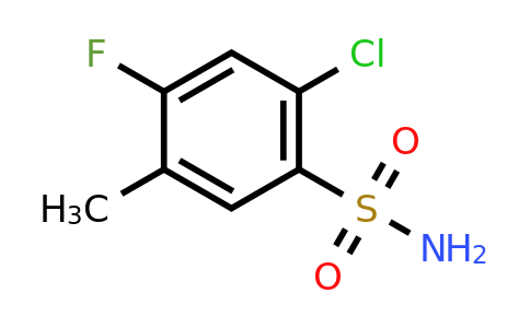 CAS 1208077-19-3 | 2-Chloro-4-fluoro-5-methylbenzenesulfonamide