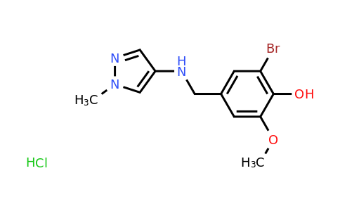 CAS 1208639-77-3 | 2-Bromo-6-methoxy-4-{[(1-methyl-1H-pyrazol-4-yl)amino]methyl}phenol hydrochloride