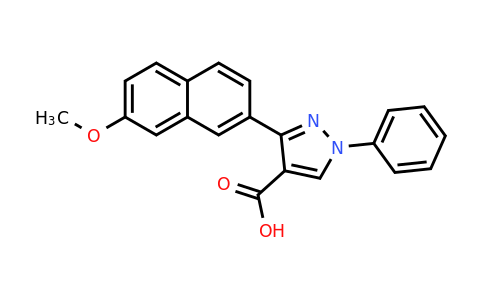 CAS 1208697-01-1 | 3-(7-Methoxynaphthalen-2-yl)-1-phenyl-1H-pyrazole-4-carboxylic acid