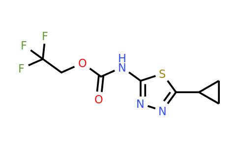 CAS 1208701-04-5 | 2,2,2-Trifluoroethyl N-(5-cyclopropyl-1,3,4-thiadiazol-2-yl)carbamate