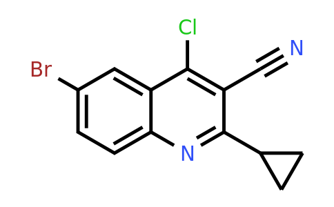 CAS 1208820-66-9 | 6-Bromo-4-chloro-2-cyclopropylquinoline-3-carbonitrile