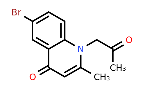 CAS 1208829-11-1 | 6-Bromo-2-methyl-1-(2-oxopropyl)quinolin-4(1H)-one