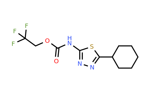 CAS 1209253-45-1 | 2,2,2-Trifluoroethyl N-(5-cyclohexyl-1,3,4-thiadiazol-2-yl)carbamate