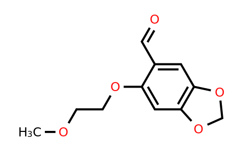 CAS 1209421-99-7 | 6-(2-Methoxyethoxy)-2H-1,3-benzodioxole-5-carbaldehyde