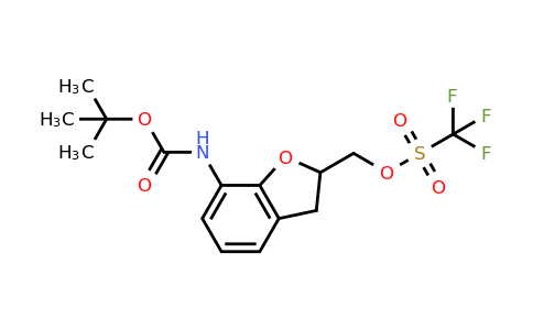 CAS 1209459-50-6 | (7-(Tert-butoxycarbonylamino)-2,3-dihydrobenzofuran-2-YL)methyl trifluoromethanesulfonate