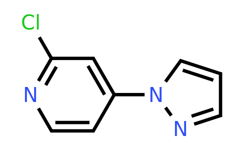 CAS 1209459-70-0 | 2-chloro-4-(1H-pyrazol-1-yl)pyridine