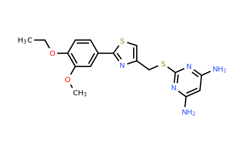 CAS 1209784-87-1 | 2-({[2-(4-ethoxy-3-methoxyphenyl)-1,3-thiazol-4-yl]methyl}sulfanyl)pyrimidine-4,6-diamine