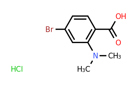 CAS 1209966-33-5 | 4-Bromo-2-(dimethylamino)benzoic acid hydrochloride