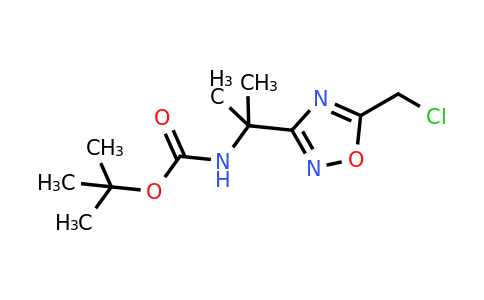 CAS 1210153-70-0 | tert-Butyl N-{2-[5-(chloromethyl)-1,2,4-oxadiazol-3-yl]propan-2-yl}carbamate