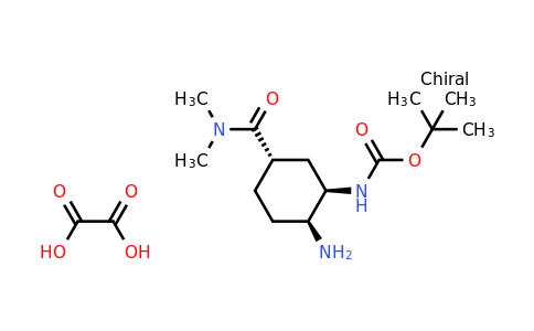 CAS 1210348-34-7 | tert-butyl N-[(1R,2S,5S)-2-amino-5-(dimethylcarbamoyl)cyclohexyl]carbamate oxalate