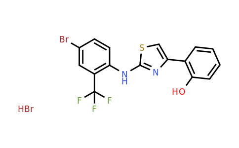 CAS 1210389-46-0 | 2-(2-((4-Bromo-2-(trifluoromethyl)phenyl)amino)thiazol-4-yl)phenol hydrobromide