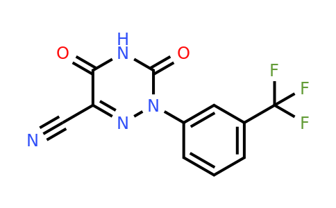 CAS 121065-97-2 | 3,5-Dioxo-2-(3-(trifluoromethyl)phenyl)-2,3,4,5-tetrahydro-1,2,4-triazine-6-carbonitrile