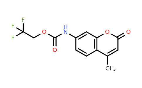 CAS 1210752-66-1 | 2,2,2-Trifluoroethyl N-(4-methyl-2-oxo-2H-chromen-7-yl)carbamate