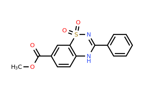 CAS 1210774-95-0 | Methyl 1,1-dioxo-3-phenyl-4H-1,2,4-benzothiadiazine-7-carboxylate