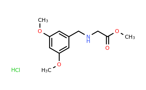CAS 1210775-07-7 | Methyl 2-{[(3,5-dimethoxyphenyl)methyl]amino}acetate hydrochloride