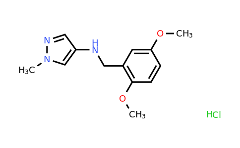 CAS 1210939-30-2 | N-[(2,5-Dimethoxyphenyl)methyl]-1-methyl-1H-pyrazol-4-amine hydrochloride