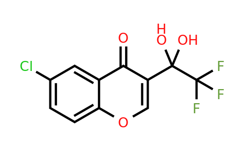 CAS 1211251-78-3 | 6-Chloro-3-(2,2,2-trifluoro-1,1-dihydroxyethyl)-4H-chromen-4-one
