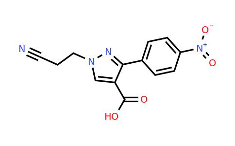 CAS 1211370-28-3 | 1-(2-Cyanoethyl)-3-(4-nitrophenyl)-1H-pyrazole-4-carboxylic acid