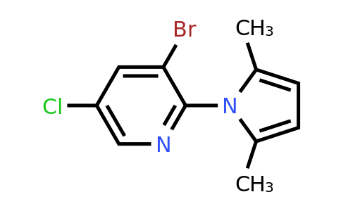 CAS 1211397-08-8 | 3-Bromo-5-chloro-2-(2,5-dimethyl-1H-pyrrol-1-yl)pyridine