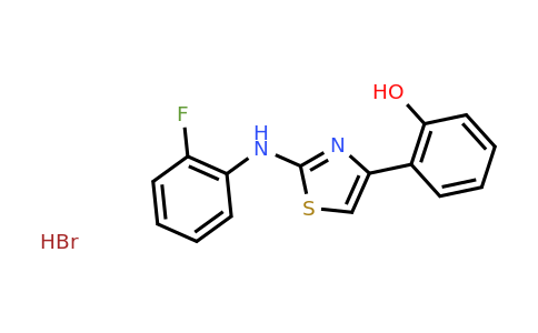 CAS 1211414-44-6 | 2-(2-((2-Fluorophenyl)amino)thiazol-4-yl)phenol hydrobromide