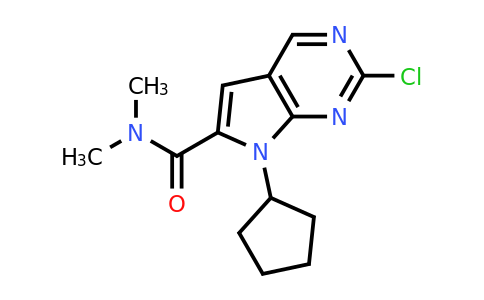 CAS 1211443-61-6 | 2-chloro-7-cyclopentyl-N,N-dimethyl-7H-pyrrolo[2,3-d]pyrimidine-6-carboxamide